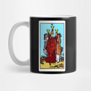 Card #38 - Three Of Cups - Rider Waite Smith Tarot Mug